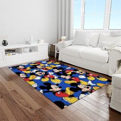 mickey mouse characters cartoon movie carpet rectangle area rug for living room bedroom decor light room mme30