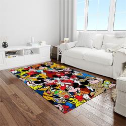 mickey mouse characters cartoon movie carpet rectangle area rug for living room bedroom decor light room mme31