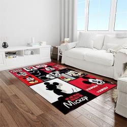 mickey mouse characters cartoon movie carpet rectangle area rug for living room bedroom decor light room mme37