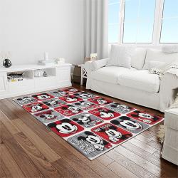 mickey mouse characters cartoon movie carpet rectangle area rug for living room bedroom decor light room mme38