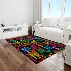 mickey mouse characters cartoon movie carpet rectangle area rug for living room bedroom decor light room mme41