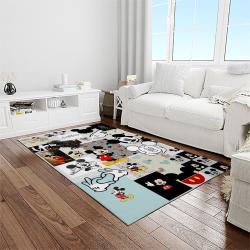 mickey mouse characters cartoon movie carpet rectangle area rug for living room bedroom decor light room mme43