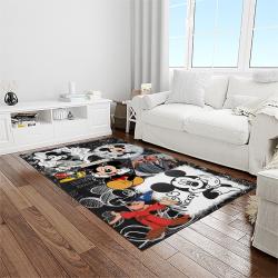mickey mouse characters cartoon movie carpet rectangle area rug for living room bedroom decor light room mme44
