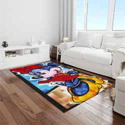 mickey mouse characters cartoon movie carpet rectangle area rug for living room bedroom decor light room mme7