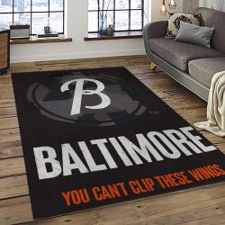 MLB Baltimore Orioles Baseball Team Logo Sport Carpet Rectangle Area Rug For Living Room BOR10