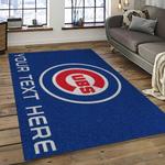 mlb chicago cubs baseball team logo sport carpet rectangle area rug for living room dark room cac01
