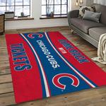 mlb chicago cubs baseball team logo sport carpet rectangle area rug for living room dark room cac06