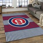 mlb chicago cubs baseball team logo sport carpet rectangle area rug for living room dark room cac09