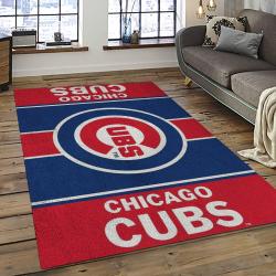 MLB Chicago Cubs Baseball Team Logo Sport Carpet Rectangle Area Rug For Living Room CAC10