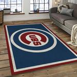 mlb chicago cubs baseball team logo sport carpet rectangle area rug for living room dark room cac11