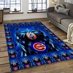 mlb chicago cubs baseball team logo sport carpet rectangle area rug for living room dark room cac12