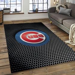 MLB Chicago Cubs Baseball Team Logo Sport Carpet Rectangle Area Rug For Living Room CAC13