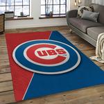mlb chicago cubs baseball team logo sport carpet rectangle area rug for living room dark room cac14