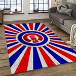 mlb chicago cubs baseball team logo sport carpet rectangle area rug for living room dark room cac16