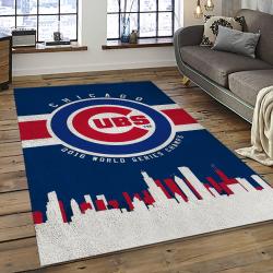 MLB Chicago Cubs Baseball Team Logo Sport Carpet Rectangle Area Rug For Living Room CAC19