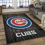 mlb chicago cubs baseball team logo sport carpet rectangle area rug for living room dark room cac22