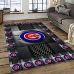 mlb chicago cubs baseball team logo sport carpet rectangle area rug for living room dark room cac23