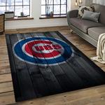 mlb chicago cubs baseball team logo sport carpet rectangle area rug for living room dark room cac29
