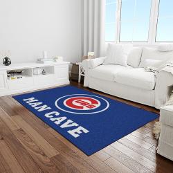 mlb chicago cubs baseball team logo sport carpet rectangle area rug for living room light room cac02