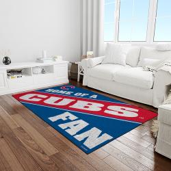 mlb chicago cubs baseball team logo sport carpet rectangle area rug for living room light room cac05