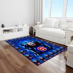 mlb chicago cubs baseball team logo sport carpet rectangle area rug for living room light room cac12