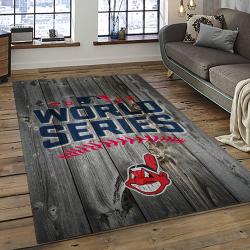 MLB Cleveland Indians Baseball Team Logo Sport Carpet Rectangle Area Rug For Living Room CI15