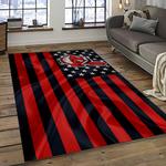 mlb cleveland indians baseball team logo sport carpet rectangle area rug for living room dark room ci19