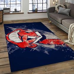 MLB Cleveland Indians Baseball Team Logo Sport Carpet Rectangle Area Rug For Living Room CI25