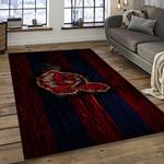 mlb cleveland indians baseball team logo sport carpet rectangle area rug for living room dark room ci26