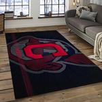 mlb cleveland indians baseball team logo sport carpet rectangle area rug for living room dark room ci38