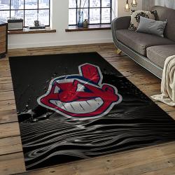 MLB Cleveland Indians Baseball Team Logo Sport Carpet Rectangle Area Rug For Living Room CI4
