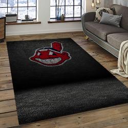 MLB Cleveland Indians Baseball Team Logo Sport Carpet Rectangle Area Rug For Living Room CI5