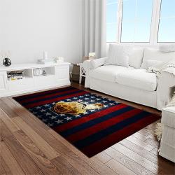 mlb cleveland indians baseball team logo sport carpet rectangle area rug for living room light room ci34
