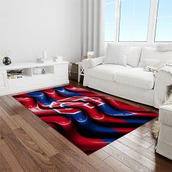 mlb cleveland indians baseball team logo sport carpet rectangle area rug for living room light room ci40