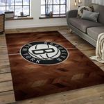 nba brooklyn nets basketball team logo sport carpet rectangle area rug for living room dark room brn11