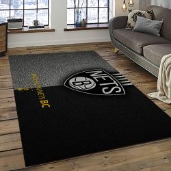 NBA Brooklyn Nets Rectangle Rug Personalized Non-Slip Carpet Gift For Basketball Fans BRN19