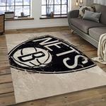 nba brooklyn nets basketball team logo sport carpet rectangle area rug for living room dark room brn21