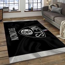 NBA Brooklyn Nets Rectangle Rug Personalized Non-Slip Carpet Gift For Basketball Fans BRN23