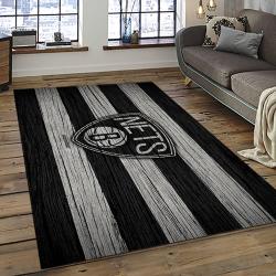 NBA Brooklyn Nets Rectangle Rug Personalized Non-Slip Carpet Gift For Basketball Fans BRN28