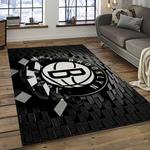 nba brooklyn nets basketball team logo sport carpet rectangle area rug for living room dark room brn6