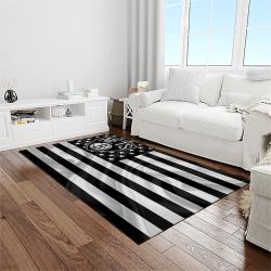nba brooklyn nets basketball team logo sport carpet rectangle area rug for living room light room brn15