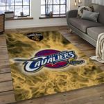 nba cleveland cavaliers basketball team logo sport carpet rectangle area rug for living room dark room cca10