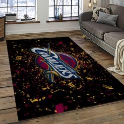 NBA Cleveland Cavaliers Rectangle Rug Personalized Non-Slip Carpet Gift For Basketball Fans CCA11