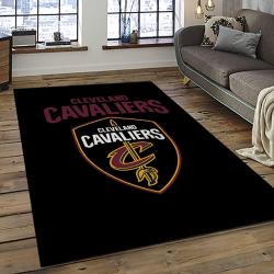 NBA Cleveland Cavaliers Rectangle Rug Personalized Non-Slip Carpet Gift For Basketball Fans CCA13