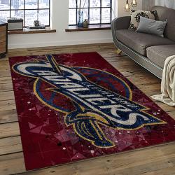 NBA Cleveland Cavaliers Rectangle Rug Personalized Non-Slip Carpet Gift For Basketball Fans CCA16