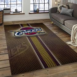 NBA Cleveland Cavaliers Rectangle Rug Personalized Non-Slip Carpet Gift For Basketball Fans CCA22