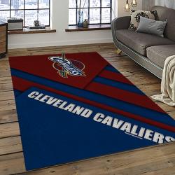 NBA Cleveland Cavaliers Rectangle Rug Personalized Non-Slip Carpet Gift For Basketball Fans CCA27