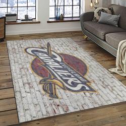 NBA Cleveland Cavaliers Basketball Team Logo Sport Carpet Rectangle Area Rug For Living Room CCA3