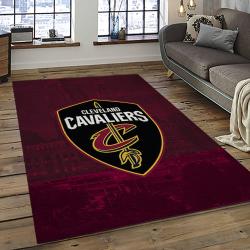 NBA Cleveland Cavaliers Rectangle Rug Personalized Non-Slip Carpet Gift For Basketball Fans CCA30