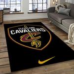 nba cleveland cavaliers basketball team logo sport carpet rectangle area rug for living room dark room cca31